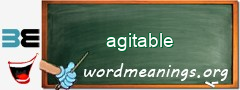 WordMeaning blackboard for agitable